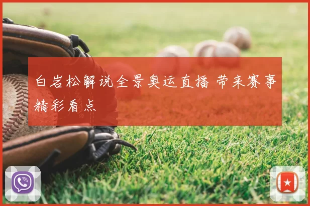 白岩松解说全景奥运直播 带来赛事精彩看点