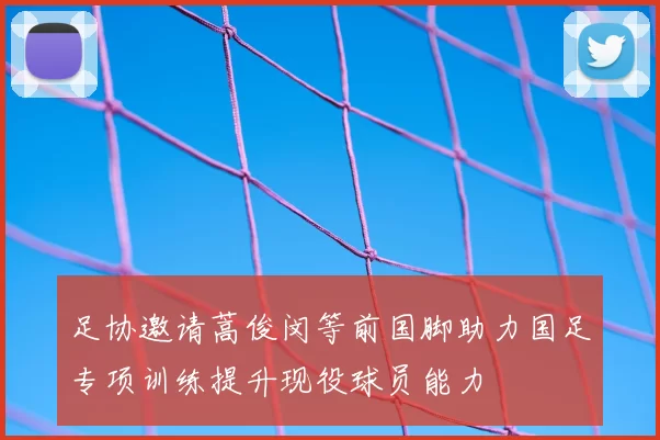 足协邀请蒿俊闵等前国脚助力国足专项训练提升现役球员能力