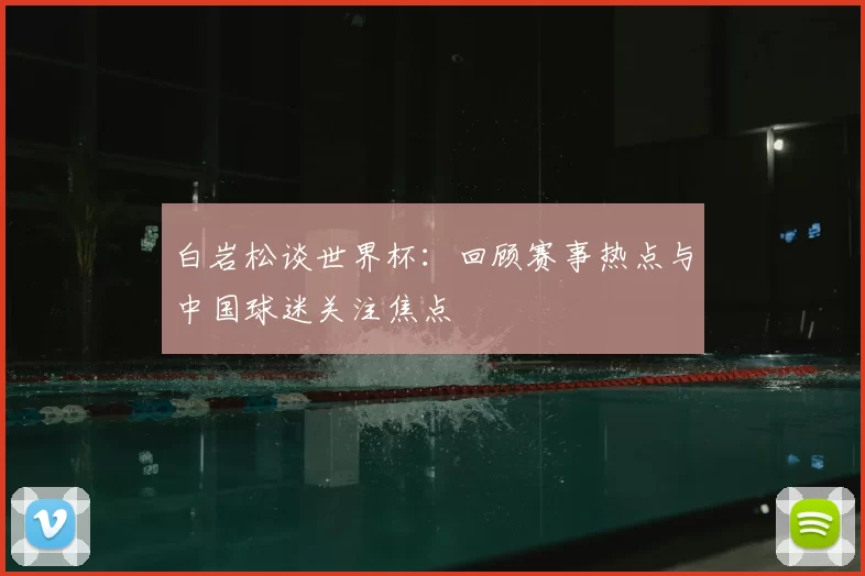 白岩松谈世界杯：回顾赛事热点与中国球迷关注焦点